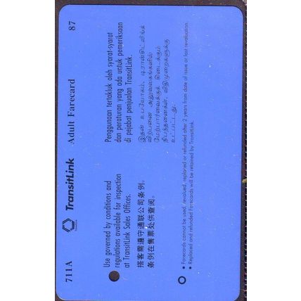 7-11 TransitLink Farecard Round The Clock at 7-11 Stores! Train Bus Card