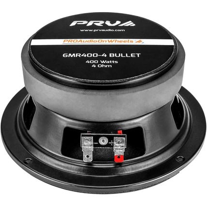 PRV AUDIO 6.5 Inch Midrange Bullet Speaker 6MR400-4 Bullet, 4 Ohm 400 Watts High