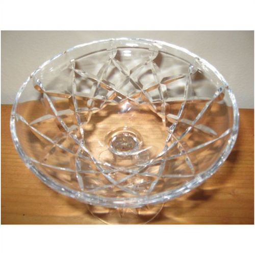 5" High Crystal Glass Compote Stemmed Dish