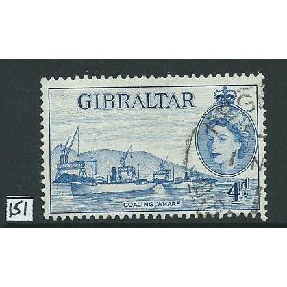 gibraltar stamps sg151 used sg 151