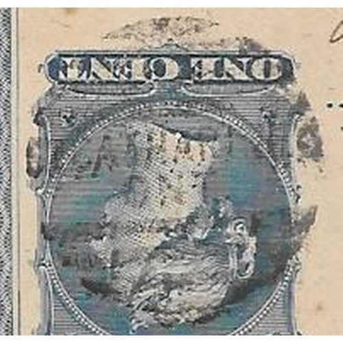 St. Catharines, Ontario combined cancel, 1882, Lincoln Co. on #P2 Postal Card