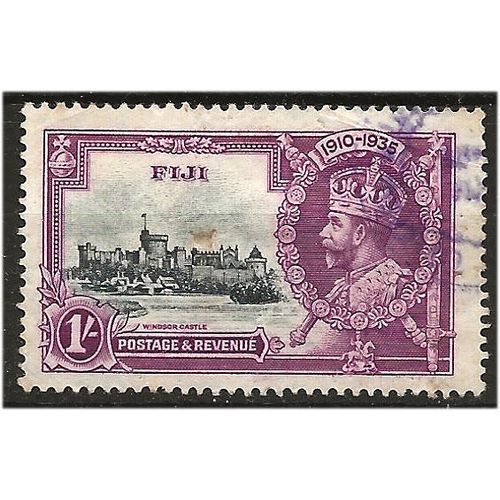 Fiji 1935 SG245 1/- Slate & Purple Silver Jubilee Fine Used . ..
