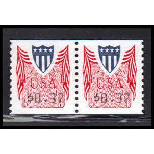 CVP32 37c Shield Very Fine MNH Pair PA5008