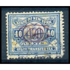Used Revenue 40c N.Y. Stock Transfer Fine WA2813