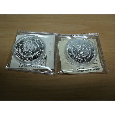 Two American Mint $20 Silver Coins Franklin Roosevelt and George Washington