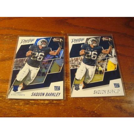 2018 Prestige, 2-Cards, 1-Holo, , SAQUON BARKLEY Rc's