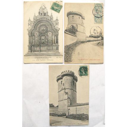 3 vintage French postcards - Beauvais