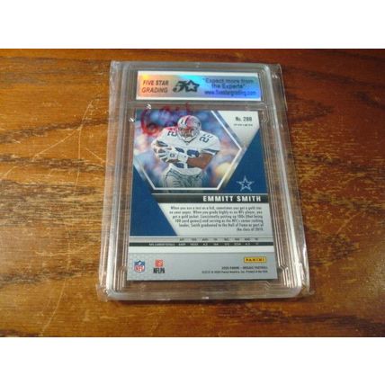 2020 Panini Mosaic, Graded Gem Mint 10, EMMITT SMITH, Cowboys, Orange Reactive