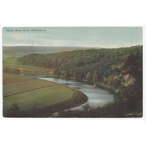 Horse Shoe Bend Balderstone Nr Blackburn Lancashire 1906 A E Shaw Postcard