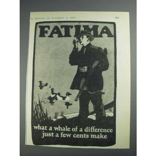 1925 Fatima Cigarettes Ad - a Difference