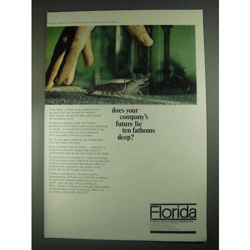 1967 Florida Development Commission Ad - Ten Fathoms