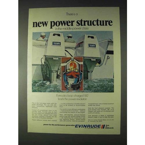 1970 Evinrude Triumph 60 Outboard Motor Ad