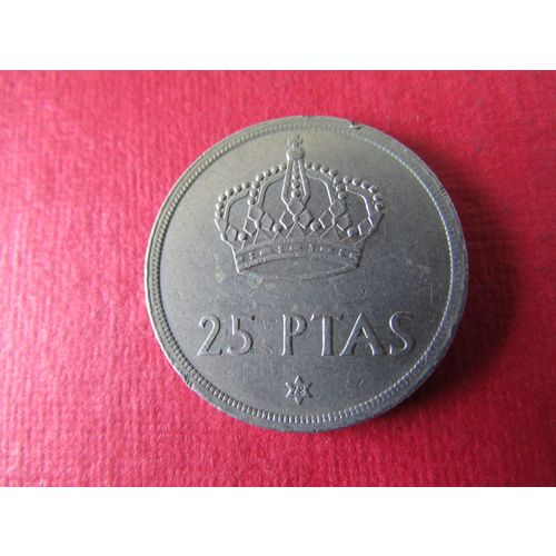 1975 SPAIN TWENTY FIVE PESETAS FREE POST. (ed) o P