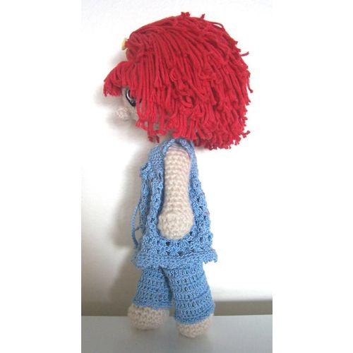 DOLL Daisy Dolly crochet toy collectible fully clothed height 12 inch