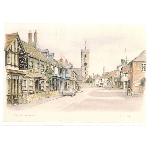 YARMOUTH, ISLE OF WIGHT. unused vintage postcard Muriel Owen drawing =
