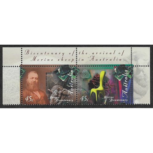 AUS 1997 SE~TE 45c 'MERINO SHEEP BICENTENNIAL' FINE USED (EBID60-830)