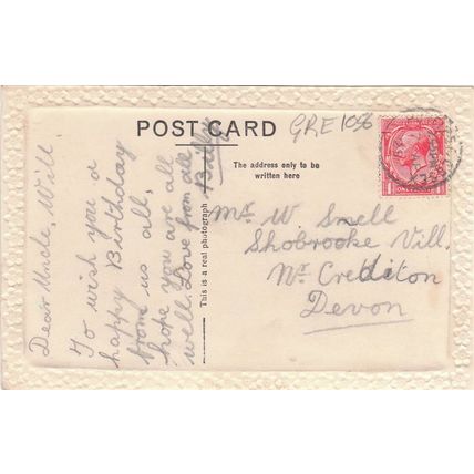 Birthday Wishes To Dear Uncle Greetings Postcard (GRE1056)