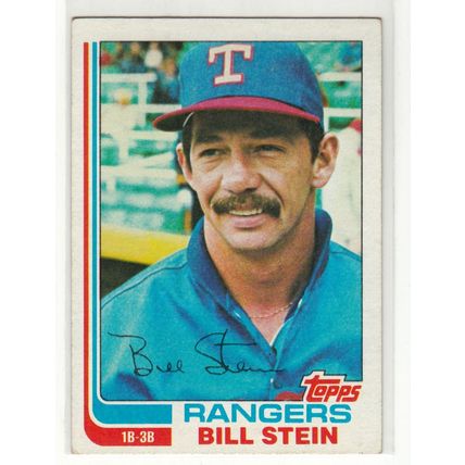 1982 Topps baseball card 402 Bill Stein- Rangers
