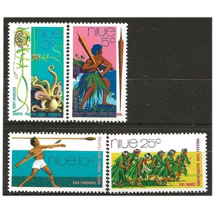 Niue 1972 South Pacific Association Set SG166-169 Unmounted Mint . .. .