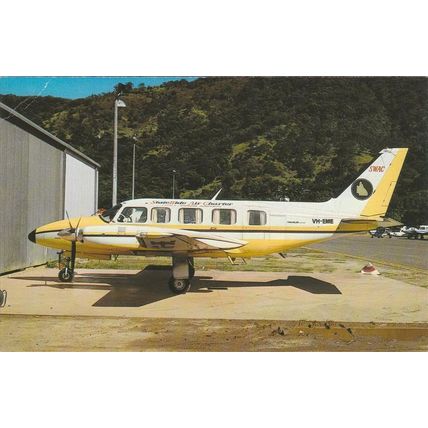 State Wide Air Charter Piper PA31 250 Navajo Chieftain Civil Aviation Postcard
