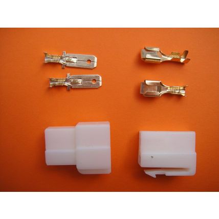 DC Power Connector s, T Type, Pair - Male & Female Set. New Old Stock