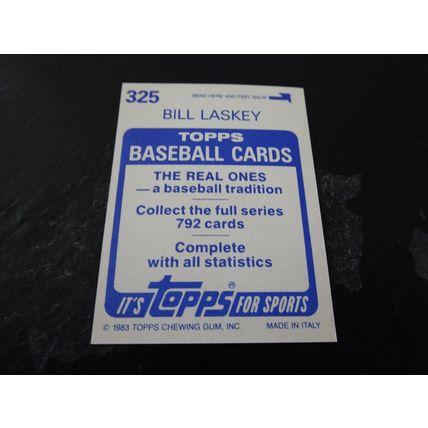 1983 Topps Stickers # 325 Bill Laskey VG-Ex (4) San Francisco Giants