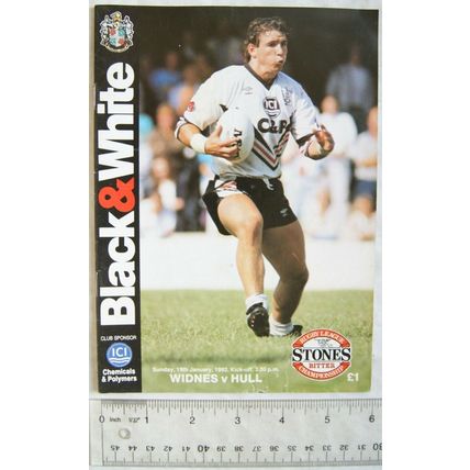 1992 programme Widnes v. Hull, 19/1
