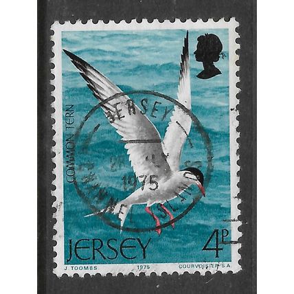 JERSEY 1975 SEA BIRDS 4d COMMON TERN SG 129 FINE USED#