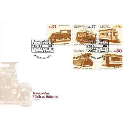 Portugal Mi 3318/22 FDC: Urban Transport