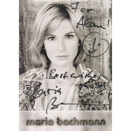 Maria Bachmann German Actress Hand Signed Photo