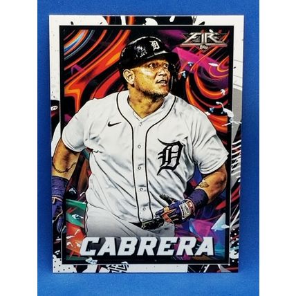 2022 Topps Fire #89 Miguel Cabrera