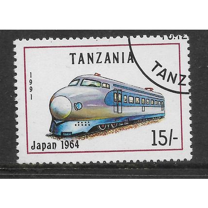 TANZANIA 1991 LOCOMOTIVES 15s 1964 HIKARI EXPRESS TRAIN JAPAN SG1083 FINE USED