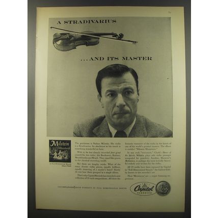 1956 Capitol Records Advertisement - Arturo Toscanini - A Stradivarius