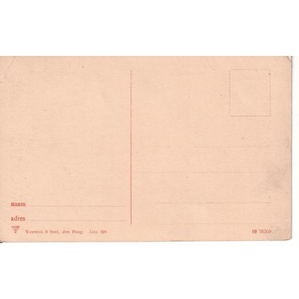 Unused Netherlands Art Postcard - Amsterdam - Goeneburgwal