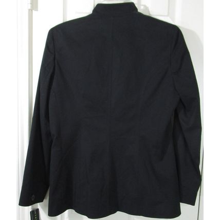 NWT Lauren Ralph Lauren Petite Black Lined Blazer with Mandarin Collar, 10P