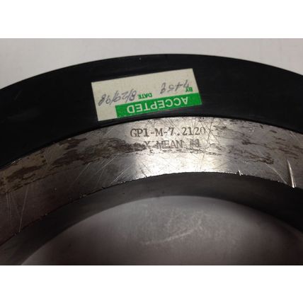 AIR GAGE BORE SETTING RING,GP1-M-7.2120-X-MEAN,A-89777,GP-M-7.  212,TH