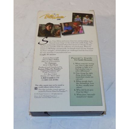 The ButterCream Gang VHs Tape 1991 Feature Films For Families
