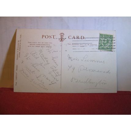 YORK MINSTER, south west used antique postcard 1910? pm =