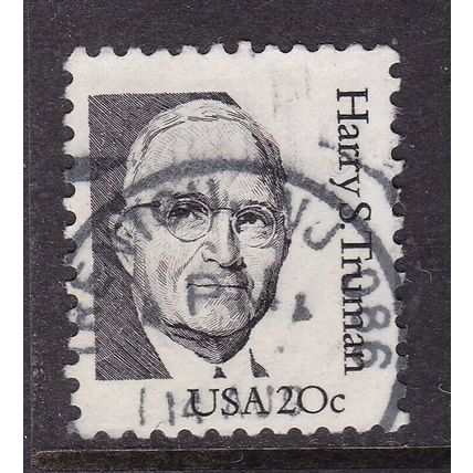 United States POSTMARK TRENTON N.J. Harry Truman 20c VGC