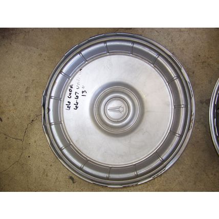 1966 67 PLYMOUTH VALIANT HUBCAPS 13" OEM 66 BARRACUDA PAIR