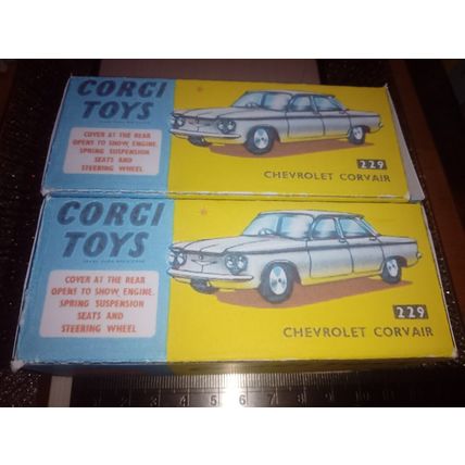 Corgi 229 Chevrolet Corvair Reproduction /Replica Box