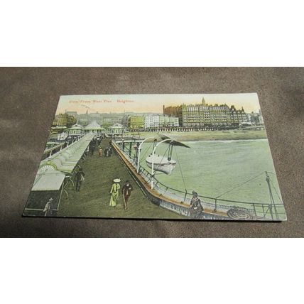 1906 fr Postcard -View from The West Pier @ Brighton, Sussex
