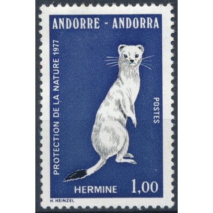 Nature Protection - Andorra French 1977 - NM H - MiNr 281