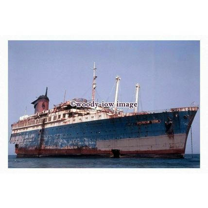 SL0006 - Wrecked Liner - American Star ex America - photograph 6x4