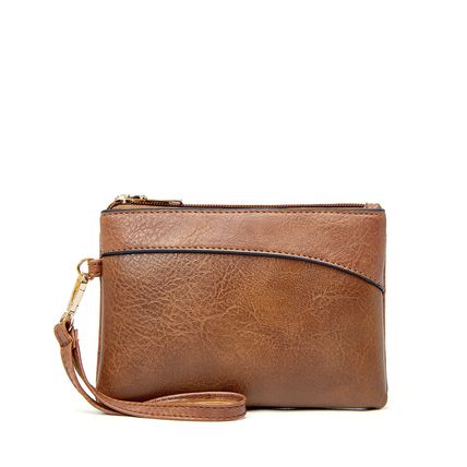 Women Card Holder Phone Organizer Ladies Travel Purse Khaki