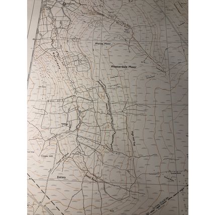 OS map 1:10000 N. Yorks. Sheet NZ 60 SE 1978 Westerdale Moor, Botton, Danby Beck