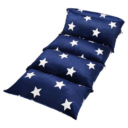 Floor Pillow Case Mattress Bed Lounger Cover Star Navy King Cozy Kids & Adults