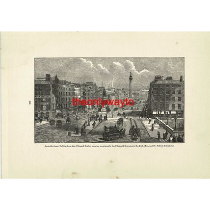 Sackville Street, Dublin, Ireland, Book Illustration (Print), 1903