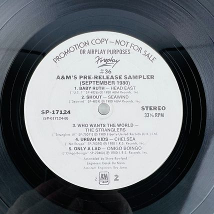 A&M Foreplay #36 Vinyl LP Record Album PROMO SP-17124