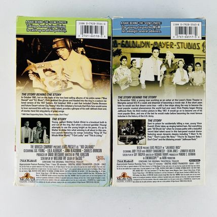 Elvis Presley - Kid Galahad & Jailhouse Rock VHS Video Tape Lot #1